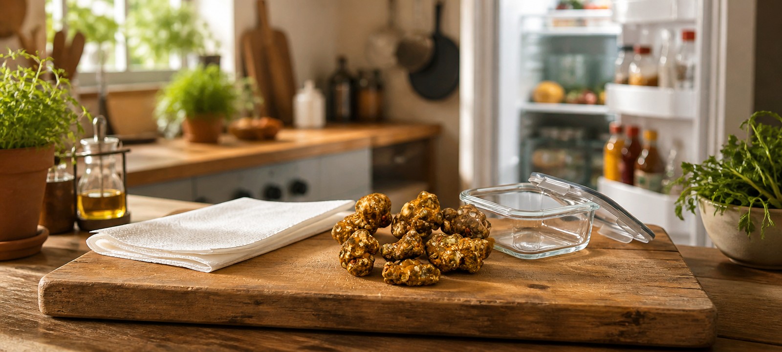Zakje open, helft over: hoe lang houden verse truffels?