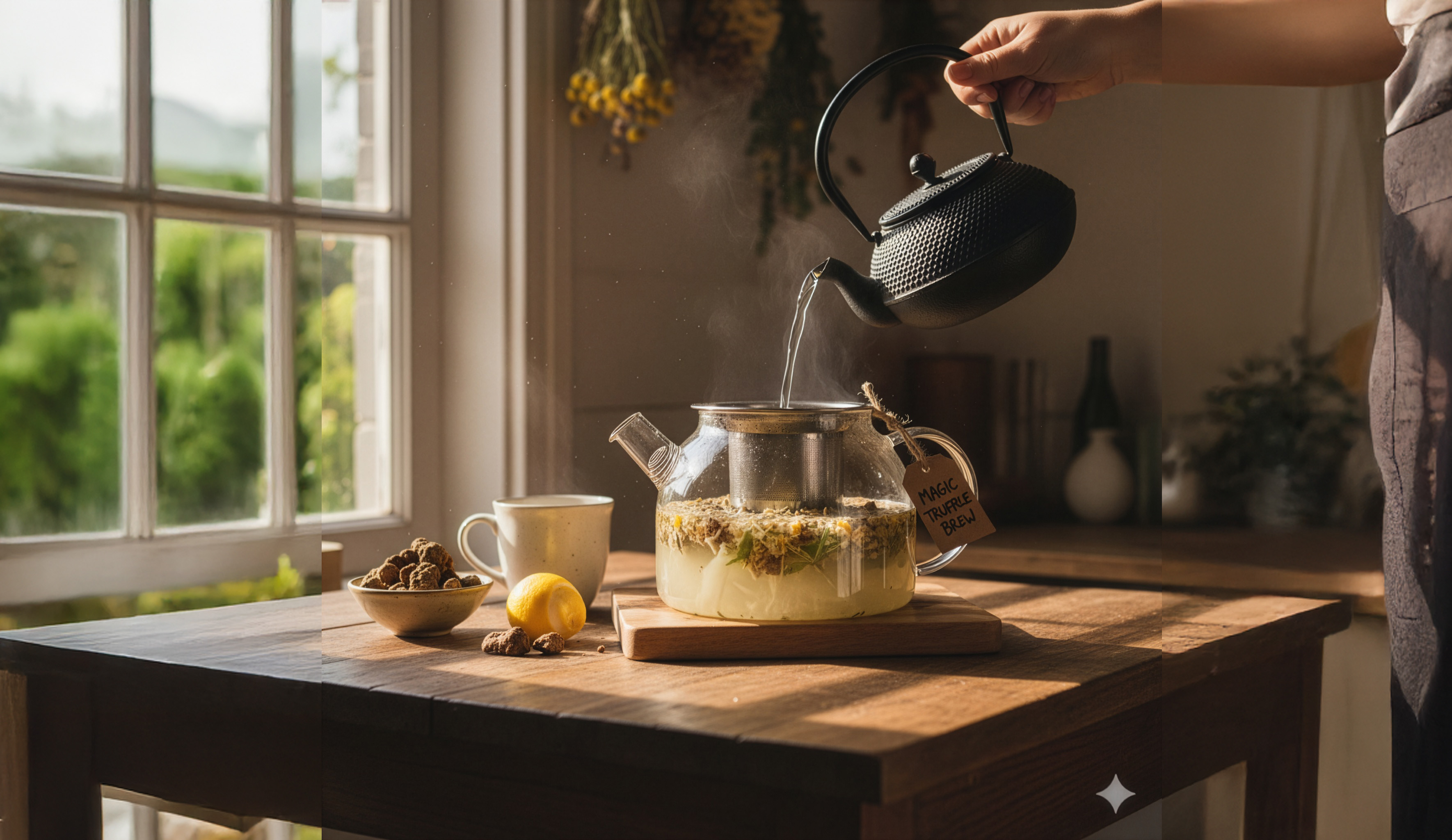 Magic truffel thee maken: zachtere trip en betere smaak