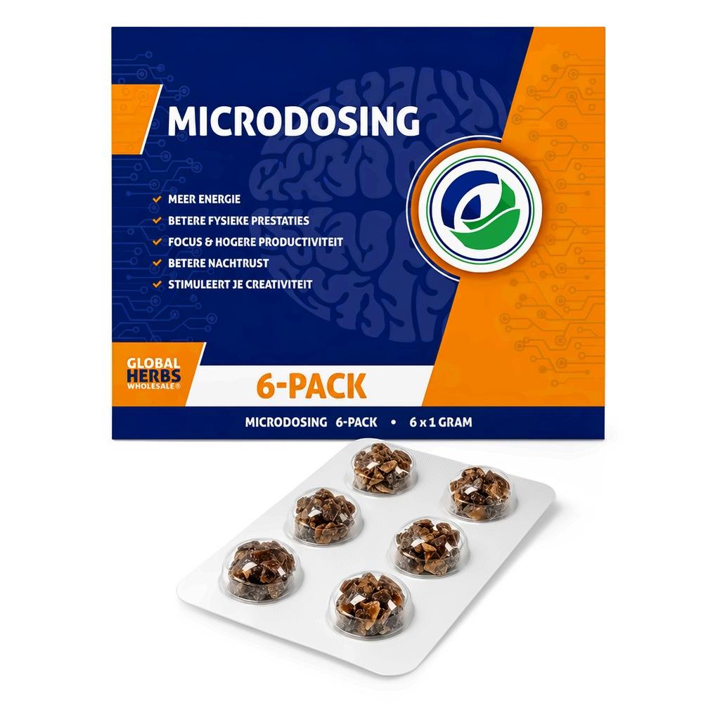 Magic truffel microdosing 6-pack, doordrukstrip met 6 x 1 gram truffels
