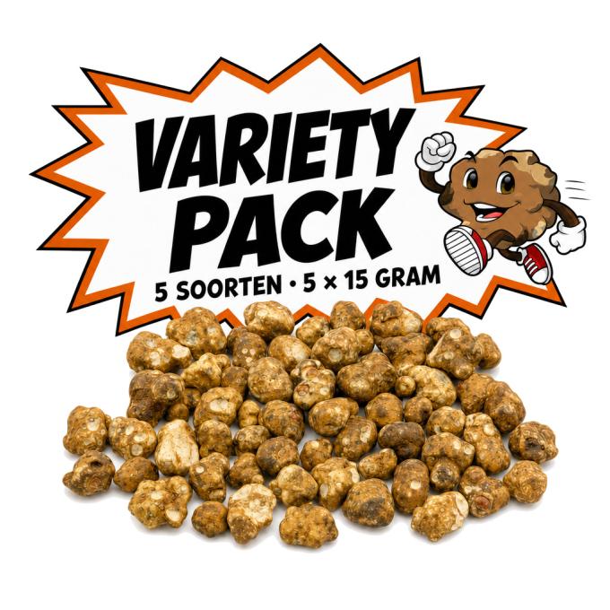 Variety Pack magic truffels, 5 soorten van 15 gram