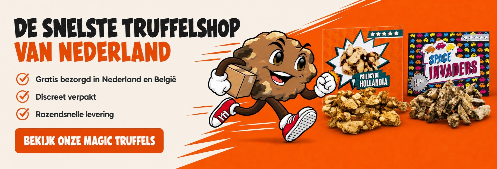 De snelste truffelshop van Nederland: gratis, discreet en razendsnel bezorgd